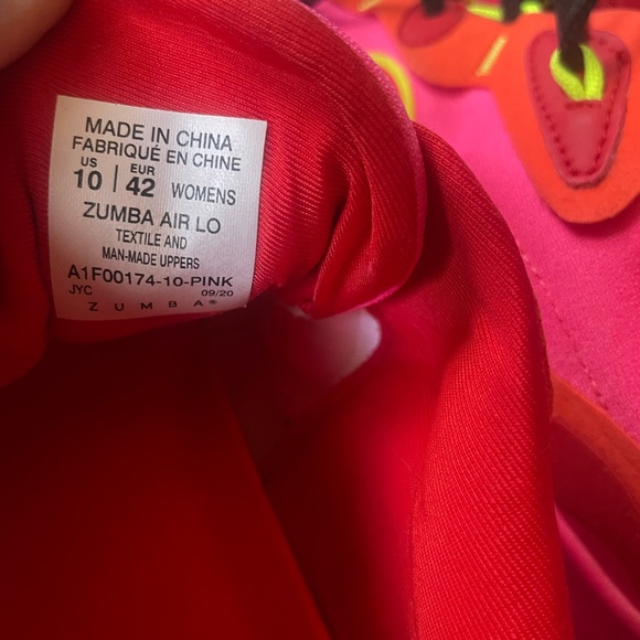 Zumba Fitness Pink and Orange Shoes - Picture 7 of 7